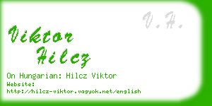 viktor hilcz business card